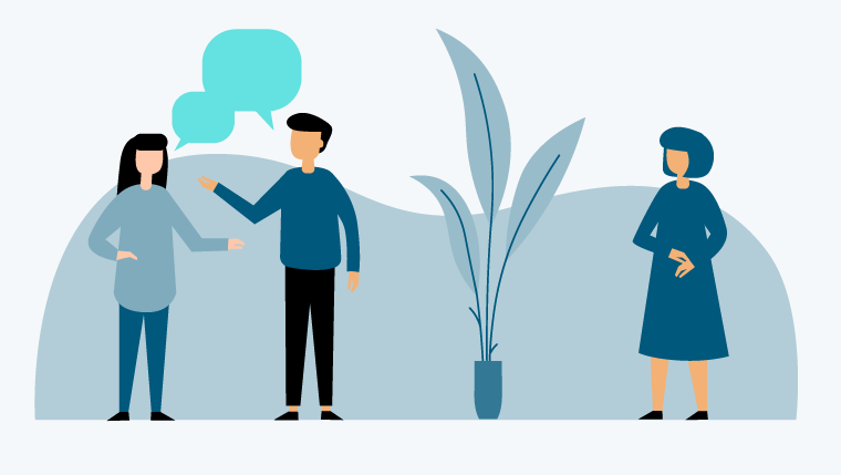  En person utesluts från gruppen. 