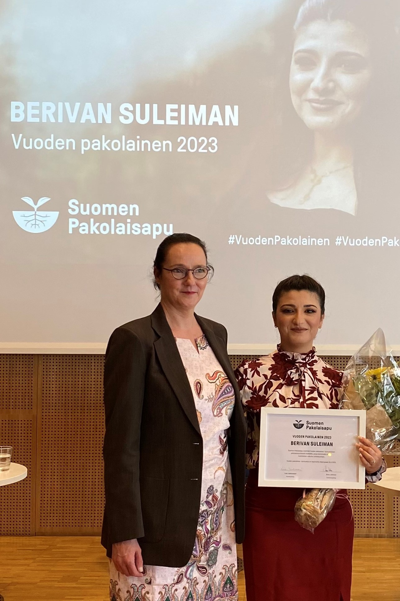 Annu Lehtinen ja Berivan Suleiman